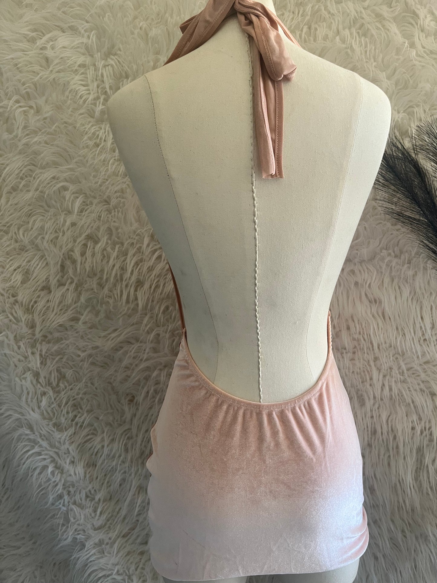 Colorful Big Diamond High Temp. Ironing Dress. Push Bra With Back Exposed